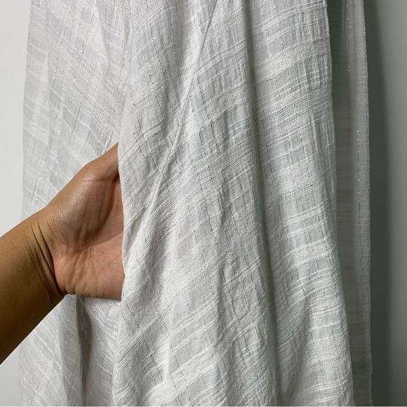 Anthropologie Isabella Sinclair Women's White Sleeveless Tilly Dress Size Large - Picture 9 of 15